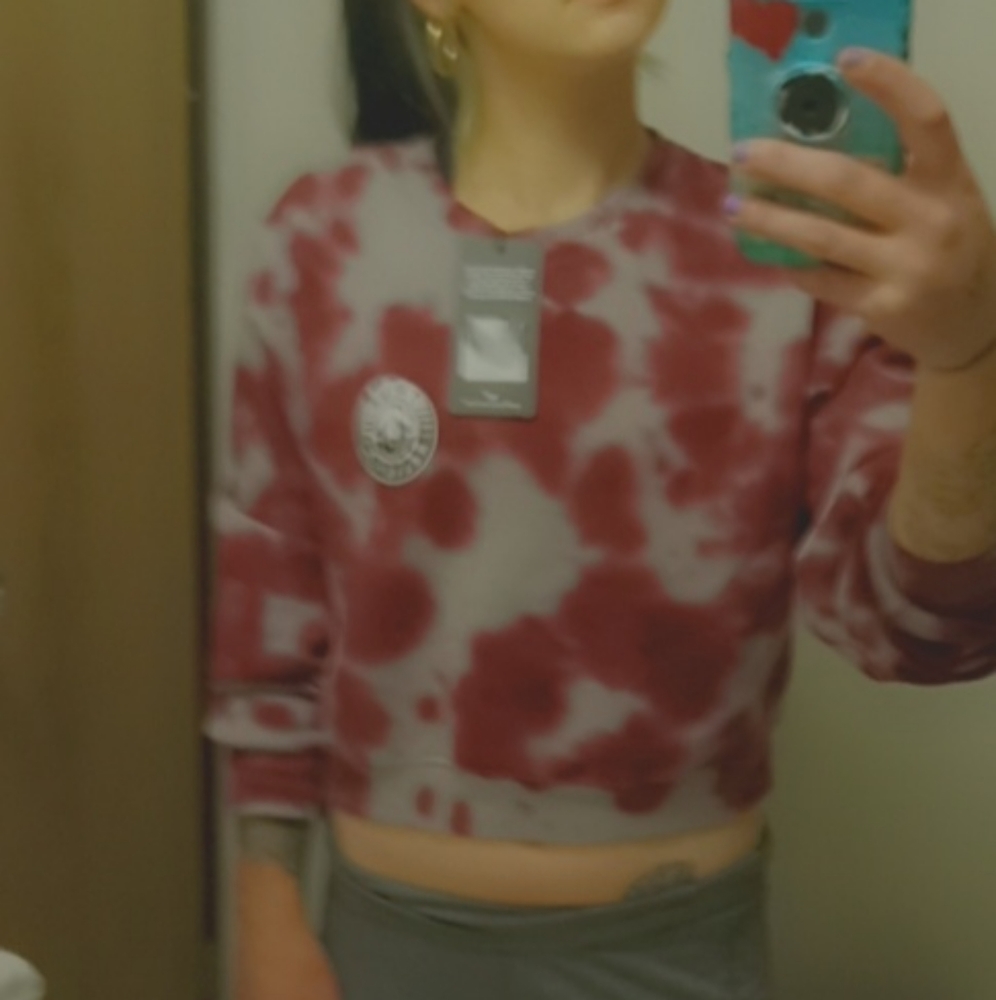 True religion crop sweatshirt